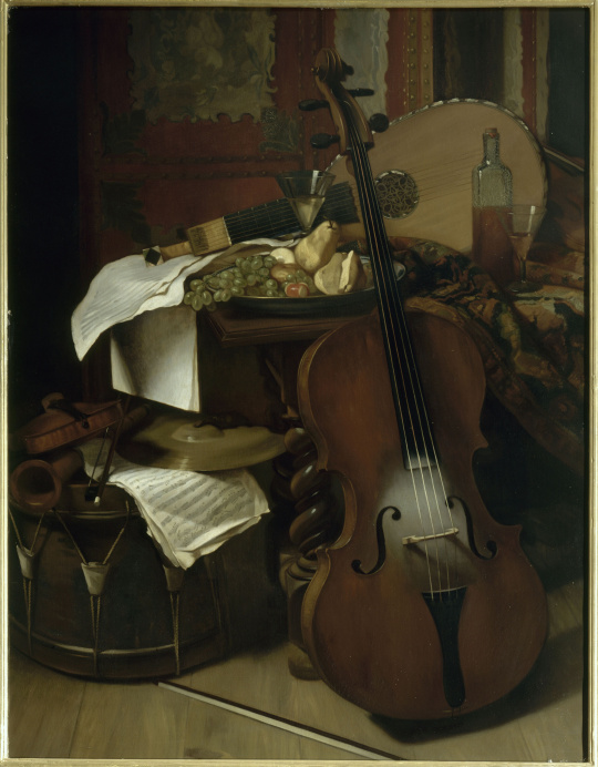 Charles de Luna Divers instruments de musique et fruits Charles de Luna Divers instruments de musique et fruits