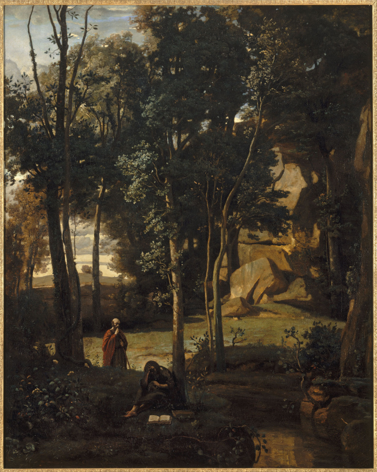 Oil Painting Replica PAYSAGE, OFFRANDE AU DIEU PAN by Jean Victor Bertin  (1767-1842, France)