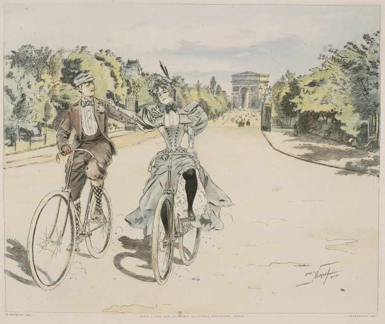 bicyclette de michaux en 1860