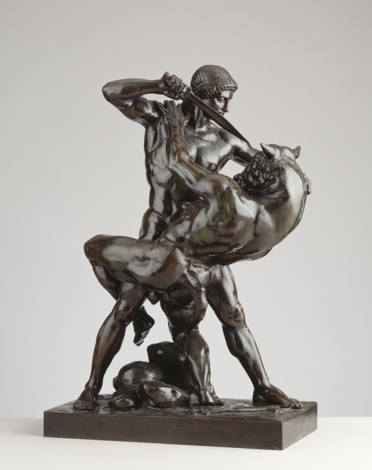 Antoine Louis Barye Thésée et le Minotaure Images d’Art