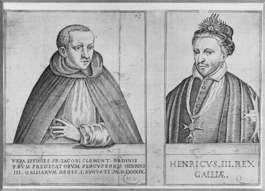 Jacques Clément Portraits du roi Henri III et du moine Jacques Clment son