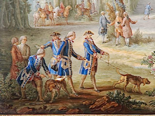 Charles-Eloi Asselin, d'après Jean Baptiste Oudry | Plaque représentant les  chasses de Louis XVI : | Images d'Art
