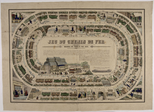 Le jeu du chemin de fer français - Histoire analysée en images et