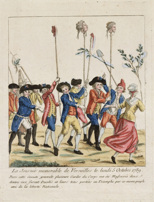 Le Peuple promenant sur des piques les têtes des Gardes du Corps massacrés  | Images d'Art
