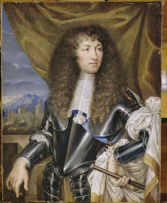 Louis XIV in Costume. circa 1663. 'Louis XIV in Costume' by Joseph Werner,  Norton Simon Museum Stock Photo - Alamy