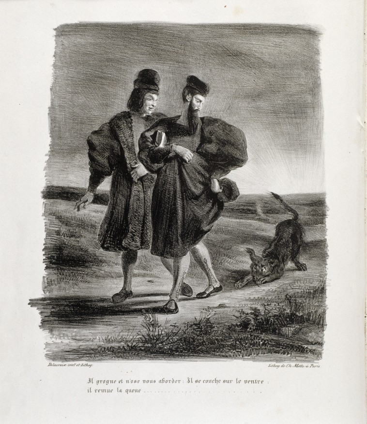 Eugène Delacroix Faust, Méphistophélès et le barbet, 1827 Images d’Art