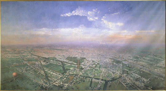 Victor Navlet | Vue générale de Paris, prise de l'Observatoire, en