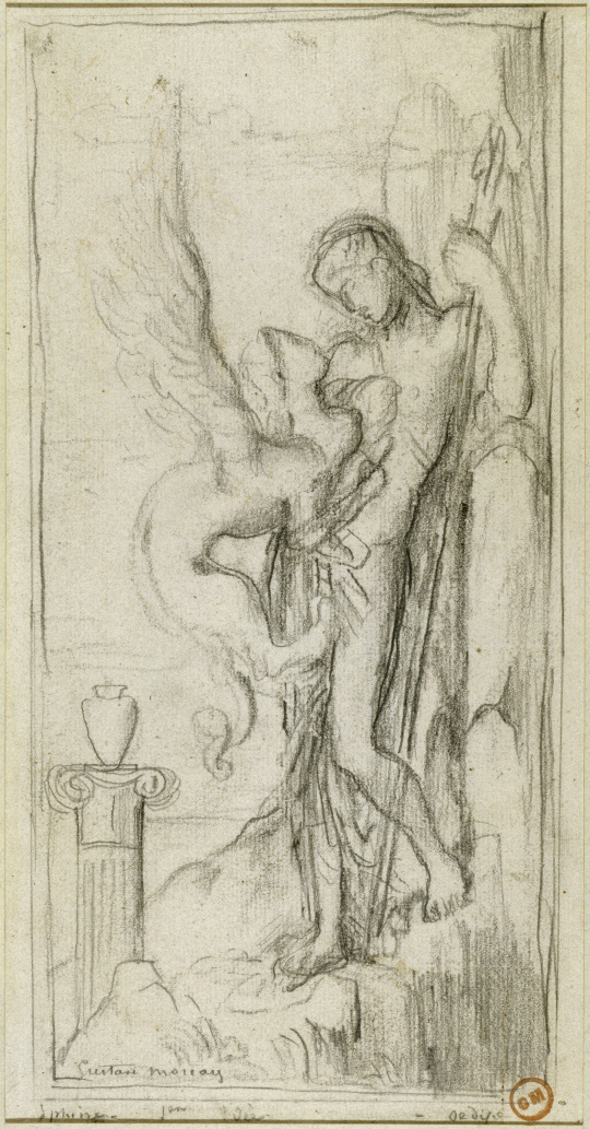 Gustave Moreau Oedipe et le Sphinx Images d’Art