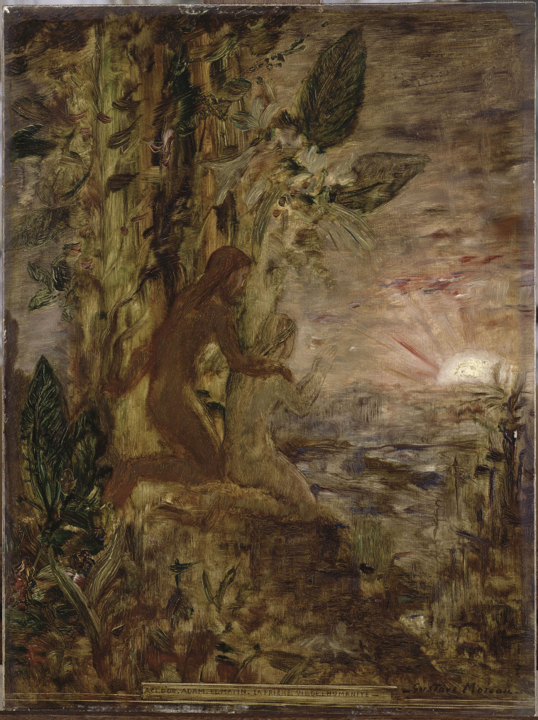 Franz von Stuck Adam et Eve chassés du Paradis Images d’Art