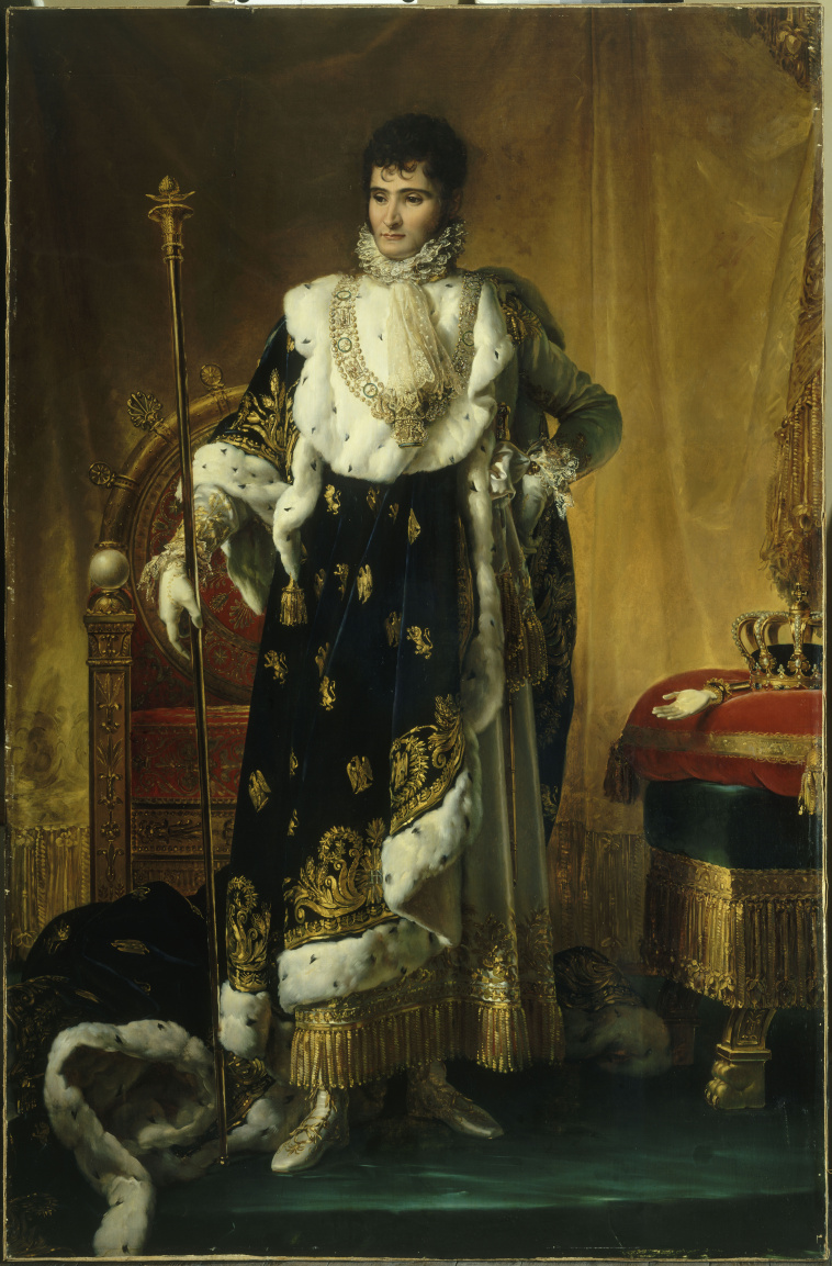 Antoine-Francois Callet - Louis XVI, roi de France et de Navarre revêtu du  grand costume royal en 1779 at 1stDibs