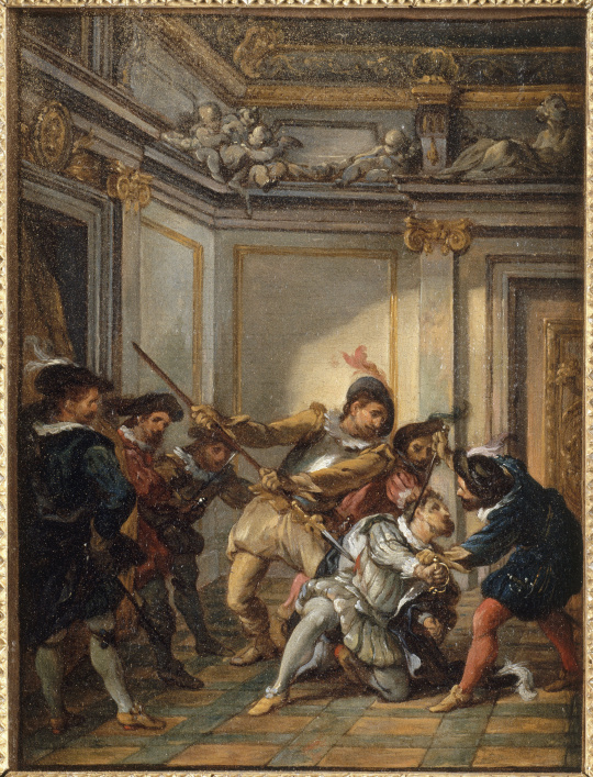 Jean Francois De Troy Esquisse Pour L Assassinat Du Duc De Guise Images D Art