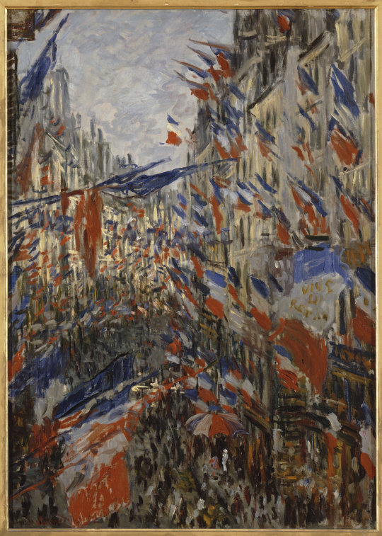 クロード・モネ、「Rue Saint-Denis Festivities on File:Monet - Die Rue Saint Denis - Fest des 30 Juni 1878.jpg