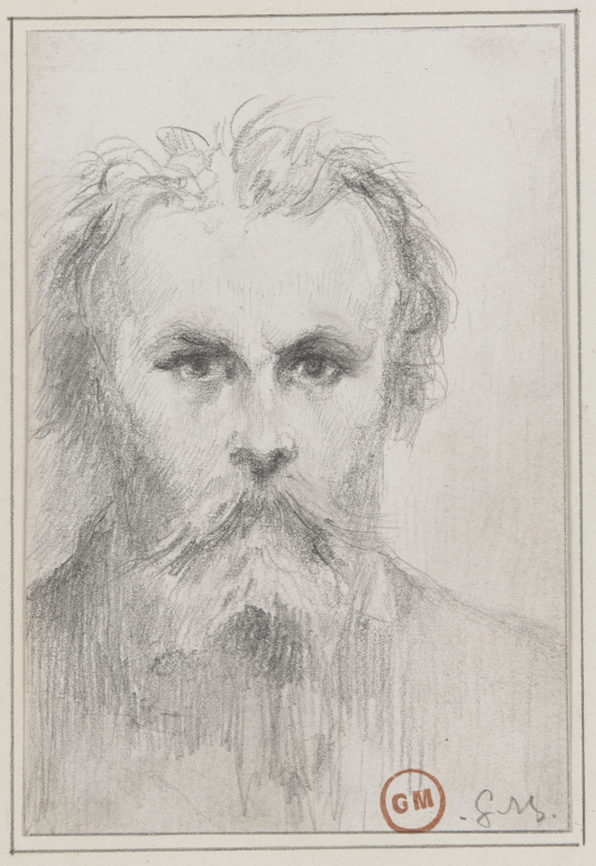 Gustave Moreau | Autoportrait de face | Images d’Art
