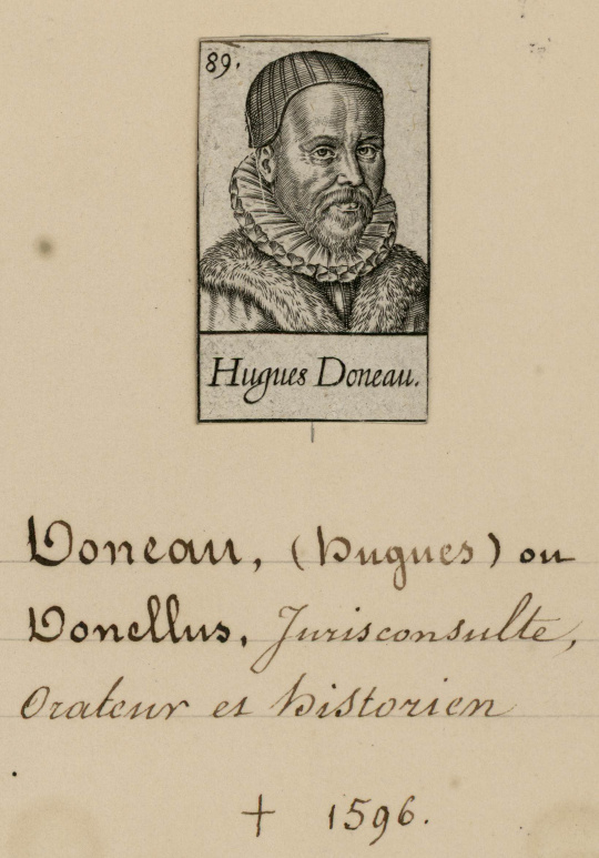  Hugues Doneau (Hugo Donellus) (15271591), jurisconsulte français