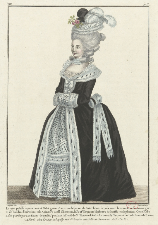 Nicolas Dupin, Sébastien-Jacques Leclerc | Dame de qualité portant une lévite de deuil | Images d'Art