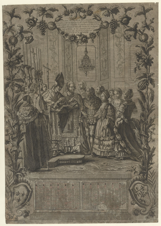 Mariage de Charles-Philippe de France, comte d'Artois et de Marie-Thérèse  de Savoie, le 16 novembre | Images d'Art