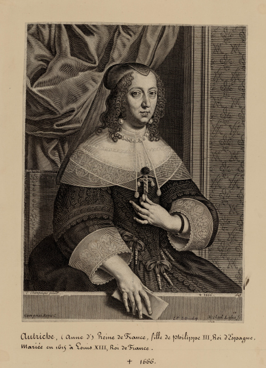 Michel Lasne, after Philippe de Champaigne | Anne d'Autriche, reine de ...