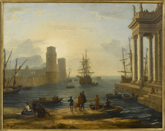 Claude Le Lorrain Vue Dun Port De Mer Effet De Brume Images Dart 