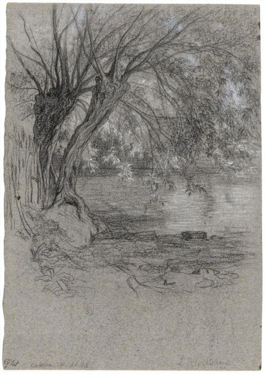 Ernest Antoine Auguste Hébert Vieux saule à l'étang de l'IsleAdam