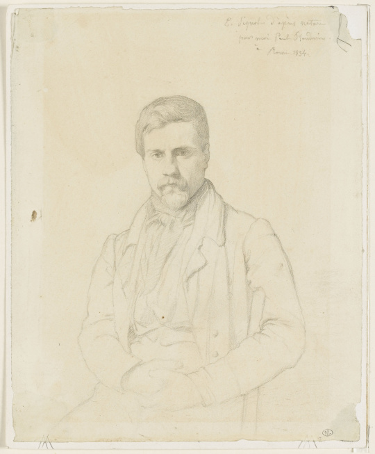 Paul Jean Flandrin | Portrait du peintre Emile Signol | Images d’Art