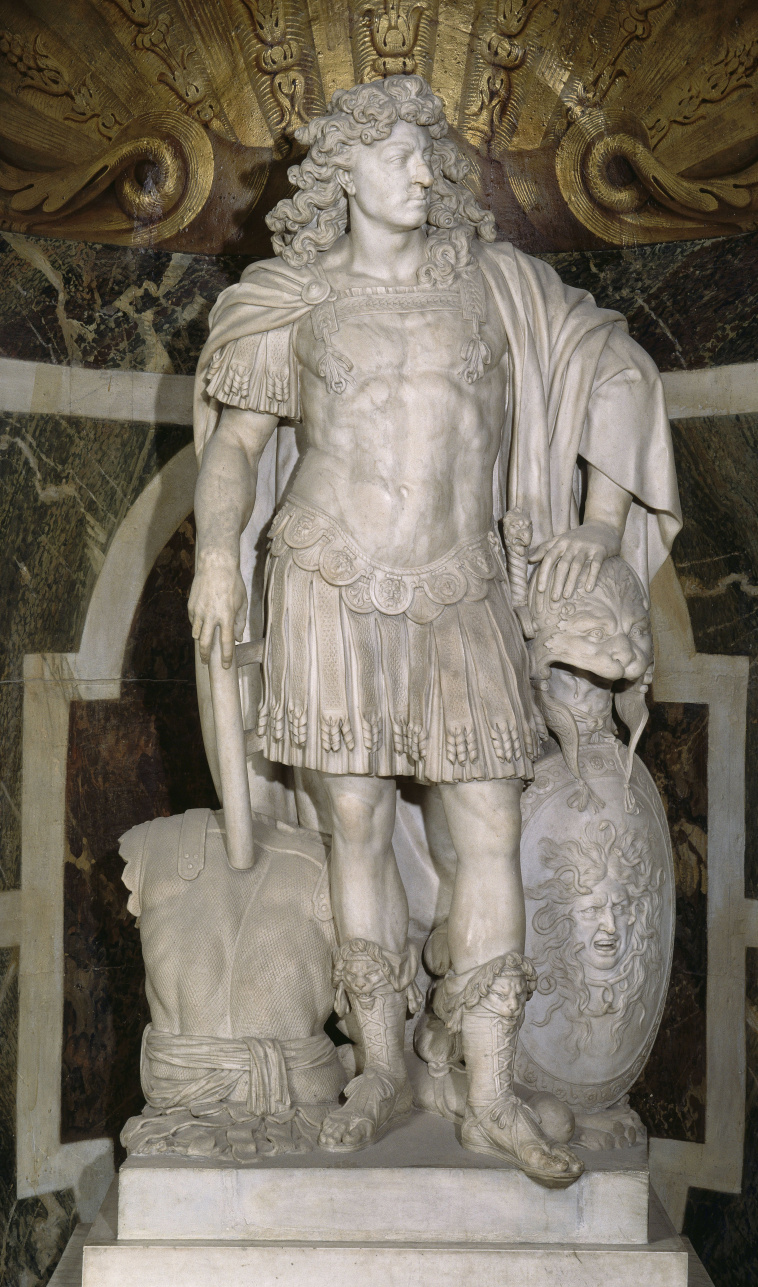 Jean Warin | Statue de Louis XIV (1638-1715) placé dans le salon de Vénus dans les Grands Appartements | Images d'Art
