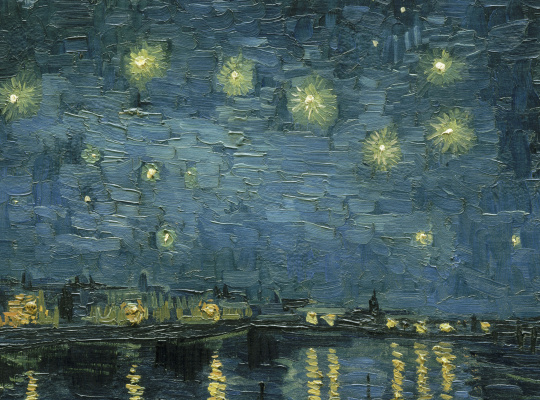 Van gogh starry night deals over the rhone