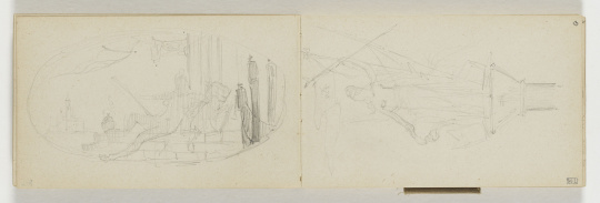 Jean-Baptiste Hugues | Carnet de croquis vers 1882-1889 : Etude pour ...