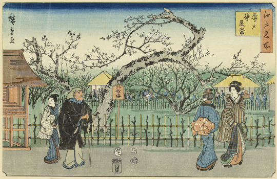 Estampe japonaise, Hiroshige Utagawa La plaine de Jumantsubo