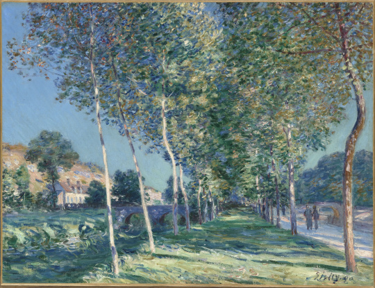 アルフレッド・シスレーL'ALLEE DES PEUPLIERS A MORET Alfred Sisley | Allée de peupliers aux environs de Moret-sur
