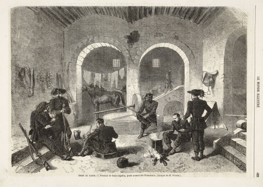 Siège de Gaète, pressoir de SantaAgatha, poste avancé des Piémontais