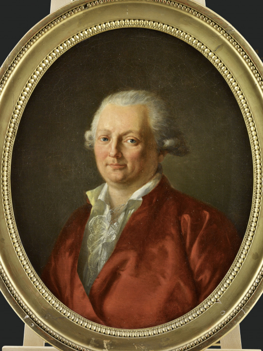 Alexandre Roslin Portrait De Jacques Firmin Beauvarlet 1731 1797