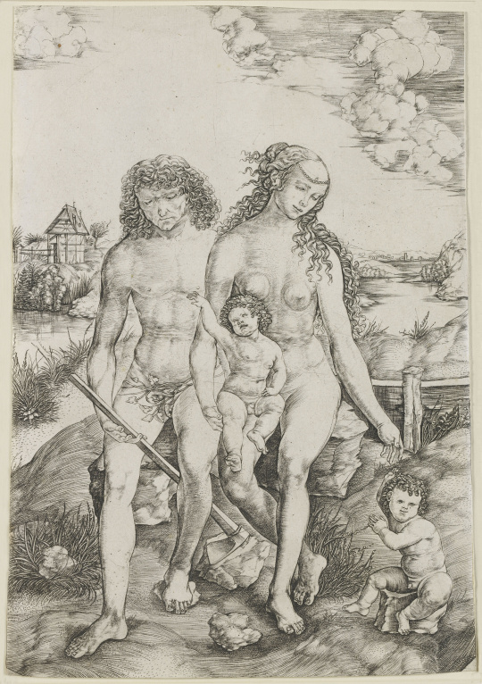 Adam Et Eve Et Leurs Descendants Cristofano Robetta | Adam et Eve et leurs enfants | Images d'Art