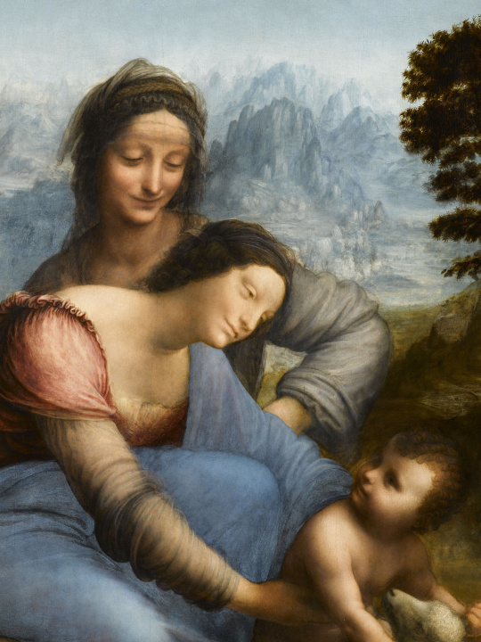 La Sainte Anne De Leonard De Vinci Léonard de Vinci | La Vierge, l'Enfant Jésus et sainte Anne | Images d’Art