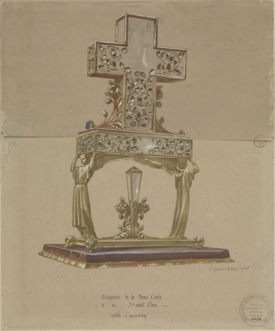 EugèneEmmanuel ViolletLeDuc Cathédrale NotreDame de Paris. Projet de reliquaire d ela