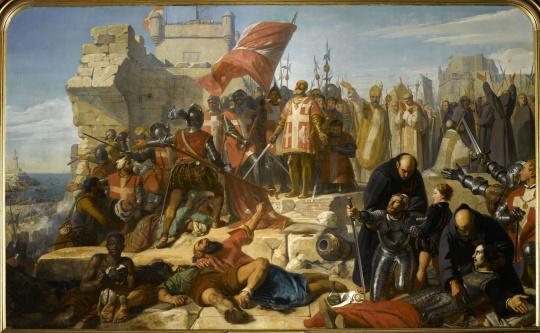 Charles Philippe Larivière | Levée du siège de Malte assiégé par le général ottoman Mustapha, en septembre 1565 | Images d'Art
