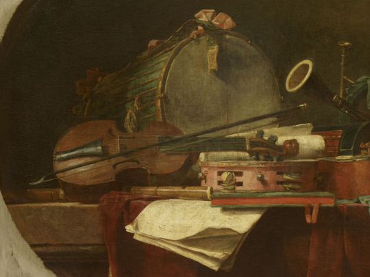 Jean Baptiste Sim on Chardin Les Instruments  de musique 