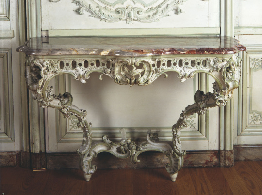 FrançoisSimon Houlié Console d'un ensemble de quatre Images d’Art