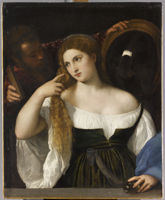 Titien  Portrait d'une femme à sa toilette  Images d'Art