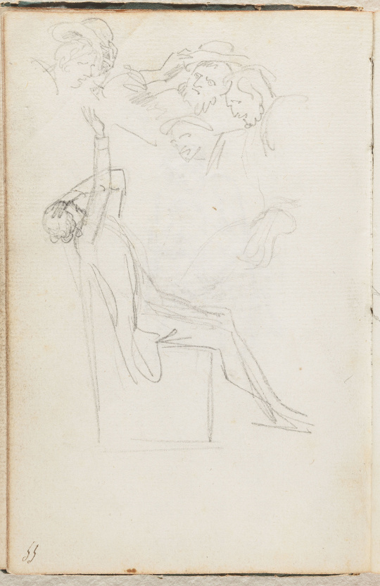 Jacques-Louis David | Carnet de croquis pour le serment du Jeu de Paume  (1790-1791) | Images d'Art
