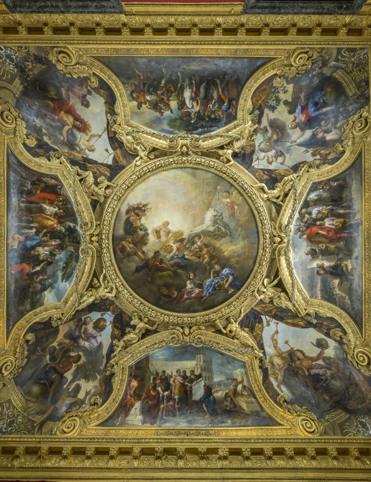 Charles De La Fosse Gabriel Blanchard Plafond Du Salon D Apollon Dans Les Grands Appartements Du Chateau De Versailles Images D Art