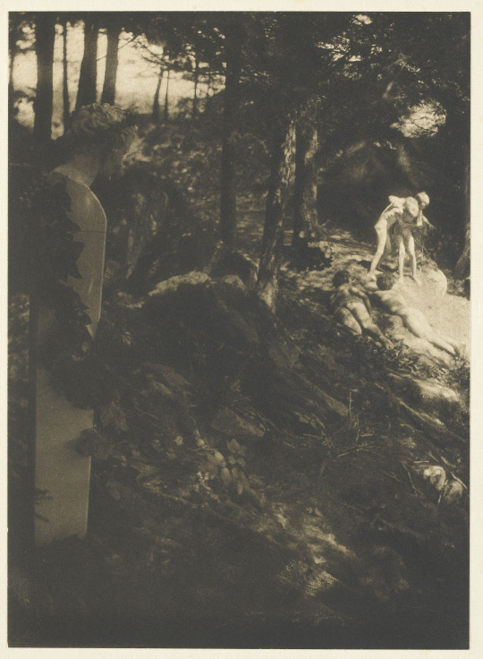 Clarence Hudson White Boys Wrestling Images d’Art