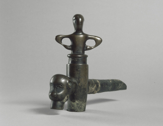 No - 477 - Robinet de fontaine en bronze col de cygne XIX ème siècle